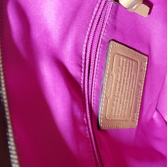 Coach Pink and Brown Crossbody Bag - Picture 3 of 5